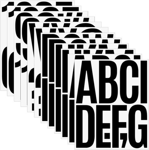 Inch vinyl letters - 5, stickers
