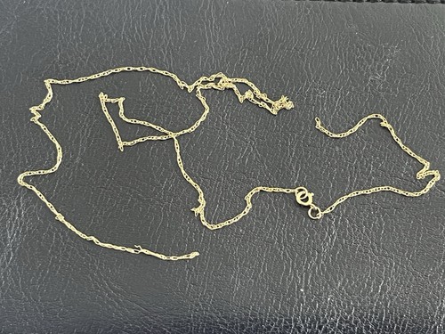 Yellow gold twisted chain - 9,