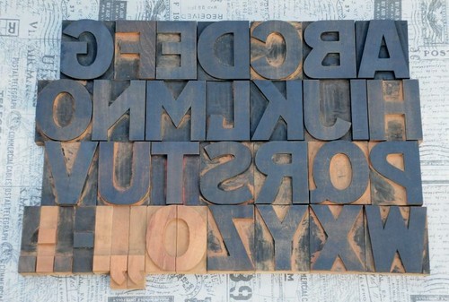 Alphabet letterpress - alphabet,