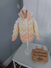 HAND KNITTED BABY  HOODED