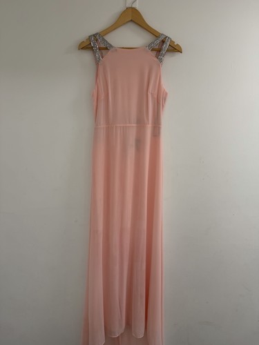 Pink maxi prom bridesmaid - maxi,