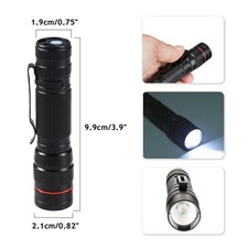 LED Military Flashlight USB