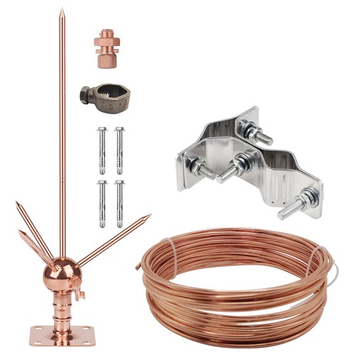 Copper brass lightning - rod, kit