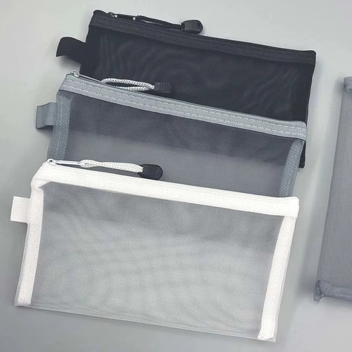 Transparent mesh pencil case - pencil,