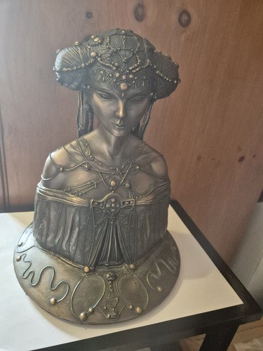 Art nouveau bronze goddess - art,
