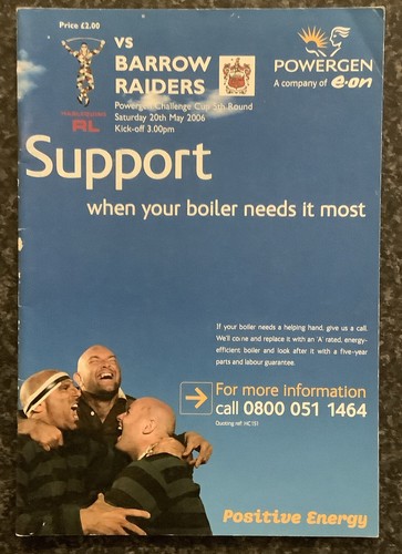 Rugby league programme - rugby,