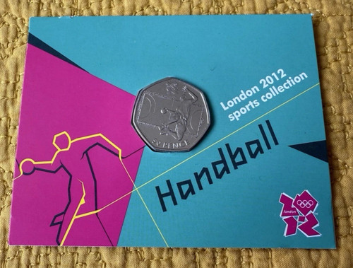 Olympic handball 50p coin - olympic,