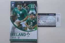 Ireland (Champions) v France 2015 Rugby Union Six Nations + Ticket