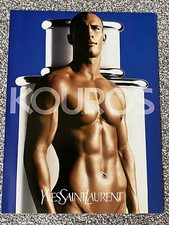 Vintage Collectable 2000 Magazine Advert Picture Yves Saint Laurent Kouros Ad