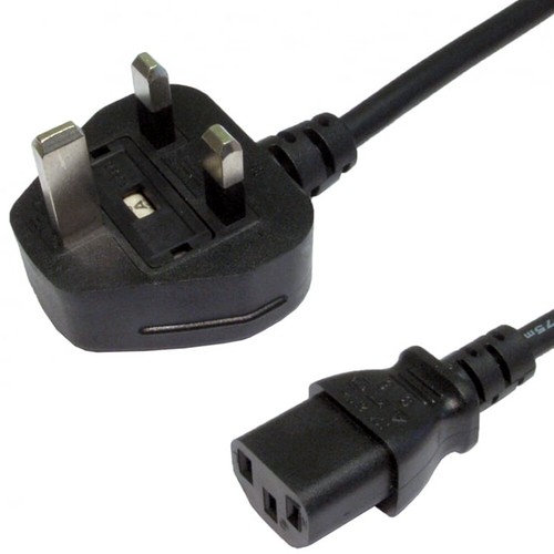 Plug to iec socket - uk,