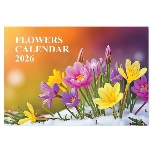 2026 flower wall - flower, calendar
