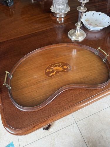 Antique kidney shape tray - antique,