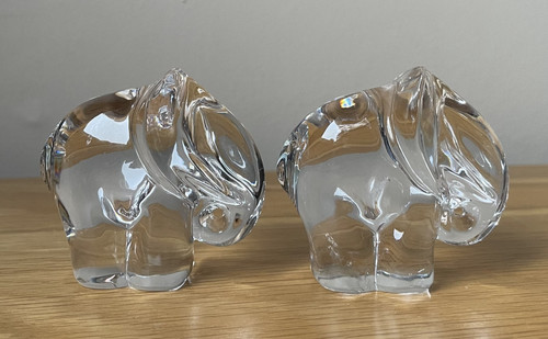 Pair small lead - pair, crystal