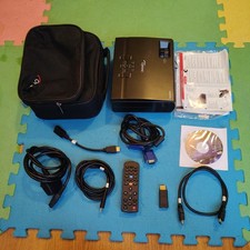 Optoma EX7155e DLP projector HDMI  730hours with remote and accessories 