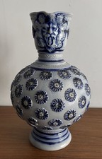 Vintage German Westerwald Salt Glaze Jug 32cm Bartmann Pitcher Vase