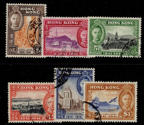 Hong kong gvi sg163 168 - gvi, sg163-168,