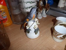 Collectors Franklin Mint American Redstart bird bell