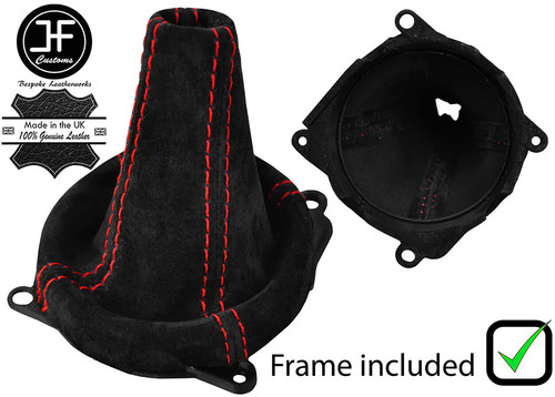 Red stitch suede gear - red,