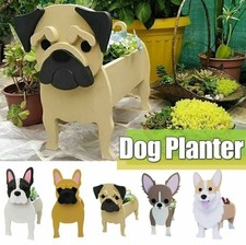 Planter Animal Shaped Dog Shape Planter PVC Garden Decoration Dog Flower Pot