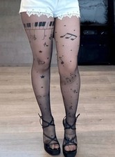 Black fake tattoo Piano Print