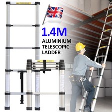1.4M Multi-Purpose Aluminium Telescopic Ladder Heavy Duty Extendable Step