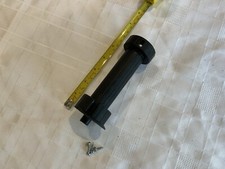 Black Plastic Cabinet/Cupboard Adjustable Leg + 4 Screws