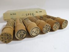 Lot of 6 Antique Wooden Boye Needle cases with Needles & Original Storage Box