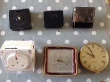 Vintage Clock Movements Battery Electric Clockmakers Spare Parts Untested r 803