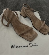 Massimo Dutti Suede Sandals 