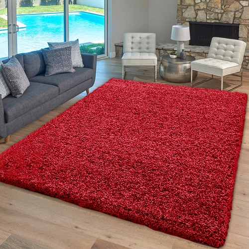 Thick large shaggy - rugs, non