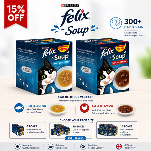 Felix delicious cat soup saver - felix,
