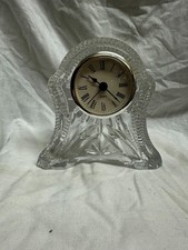Beaumont 24% lead crystal mantel clock AUCTION 
