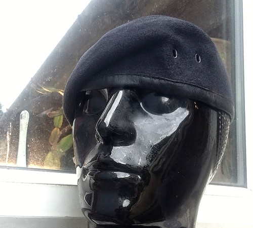 Royal navy beret wool vtg - wool,