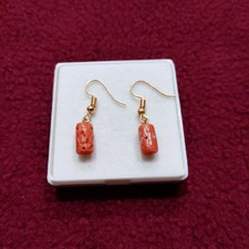 Vintage Italy Coral Earrings