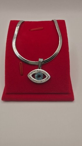Stainless steel evil eye - stainless,