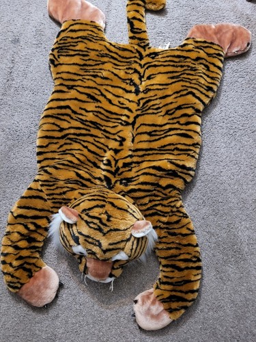 Playful plush faux fur tiger - playful,