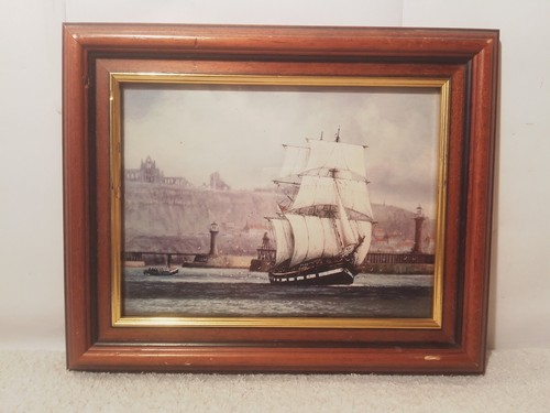 Framed nautical print - framed,