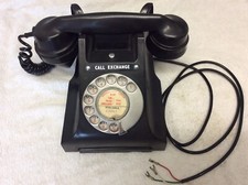 Antique Vintage Bakelite Telephone Call Exchange GPO Art Deco Retro Dial Phone