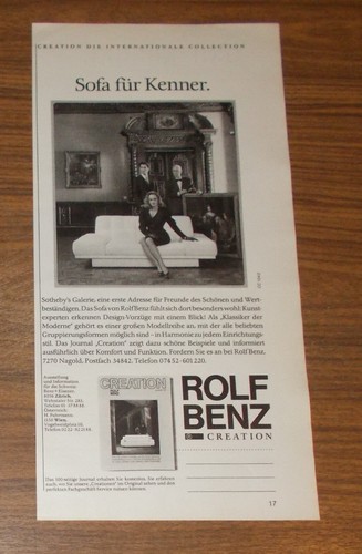 Rare advertising rolf benz - rare,