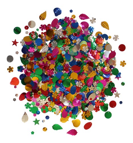 50g mixed sequins - 50g,