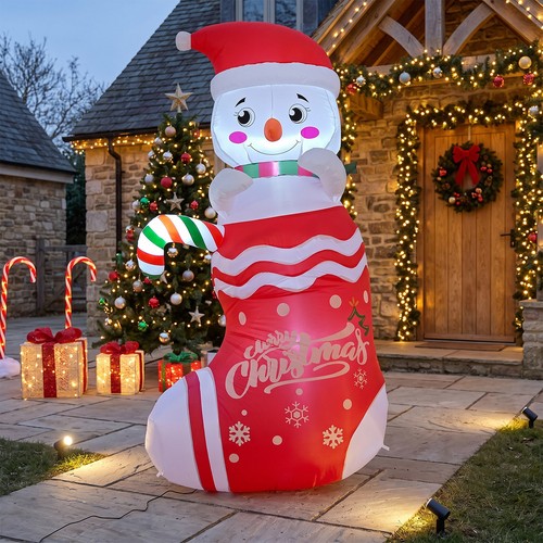 Christmas inflatable snowman - christmas,