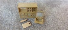 Vintage Sylvanian Families Home Sweet Home Cabinet, Basin & Kitchen Accessories