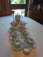 Royal Worcester "Woodland" Espresso Coffee Set (6) Plus spare cup