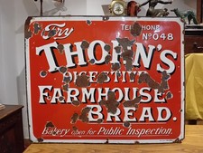 Large,Original Unique Victorian Enamel Sign, Chromo of Wolverhampton Circa 1880.