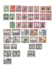 SOUTH AFRICA KGV - KGV1 40 stamps on album page  Used  RSA#61