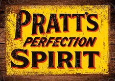 Pratts Perfection Metal Sign Garage Sign Wall Plaque Vintage Retro Man Cave Bar