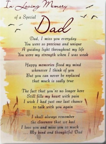 Dad graveside memorial - graveside, verse