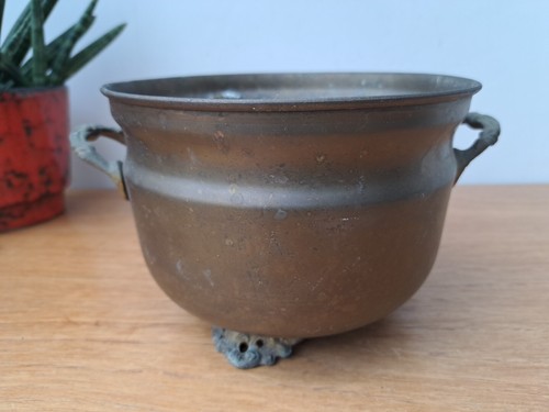 Antique vintage brass - antique, planter