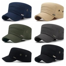 Vintage Military Army Cap Mens