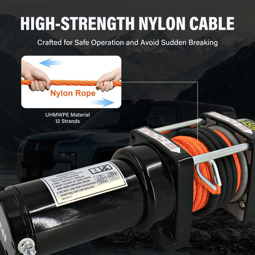 12v electric winch 4500lbs - 12v,